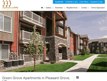 Tablet Screenshot of greengroveapartments.com